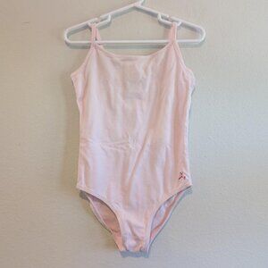 *10/$25*  Girl's Pink Tank Dance Leotard w/ adjustable straps - Size Small